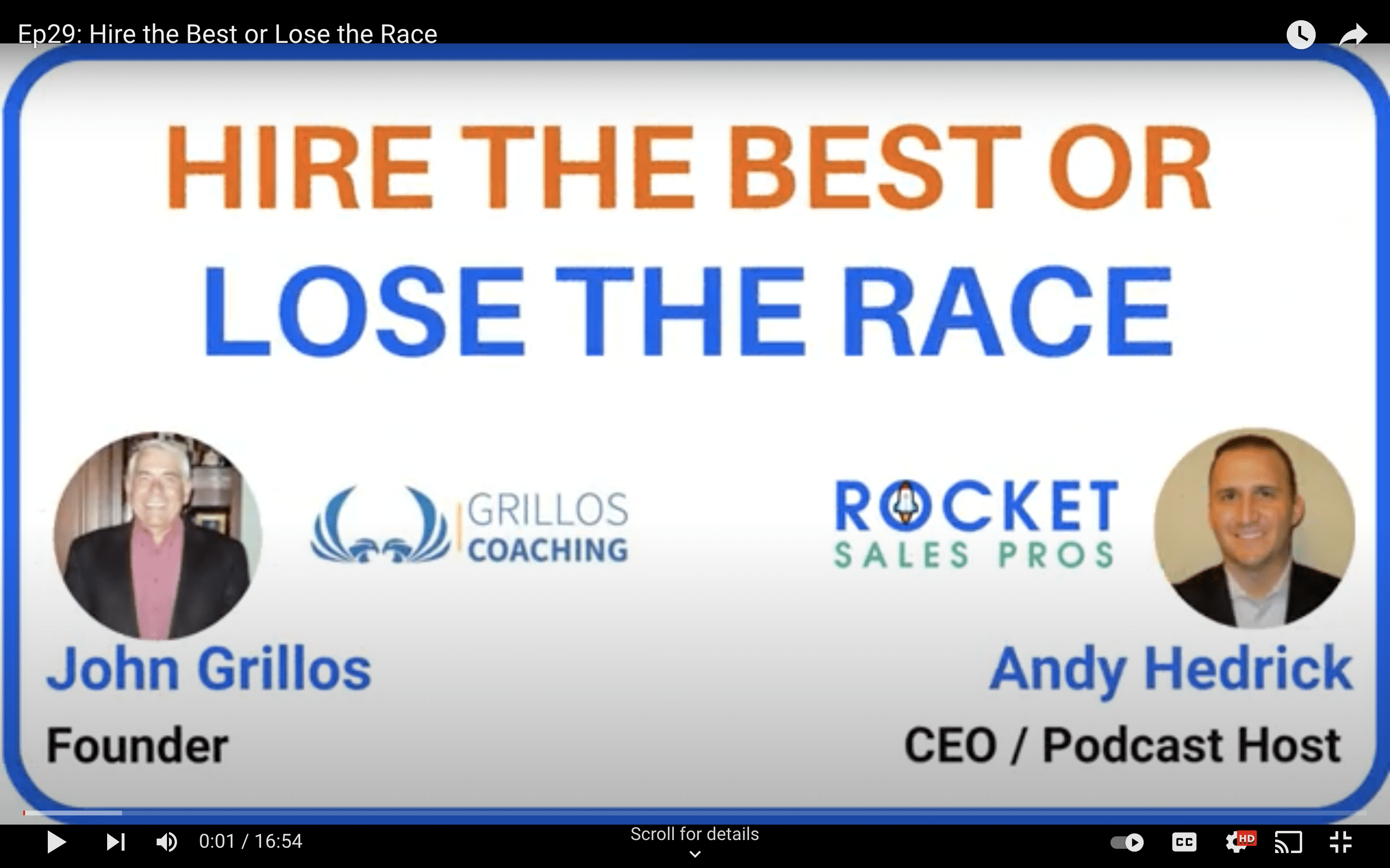 hire the best or lose the race